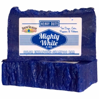 Show Season Shampoo Bar Mighty White 4 oz. Твердый шампунь для белых окрасов для собак / кошек/ щенков и котят (США)