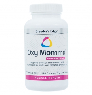 Breeder's Edge ® Oxy Momma ™ - витамины после родов премиум-класса,  для кормящих мам. 40 жеват.таблеток, для кошек и маленьких собак  (США)