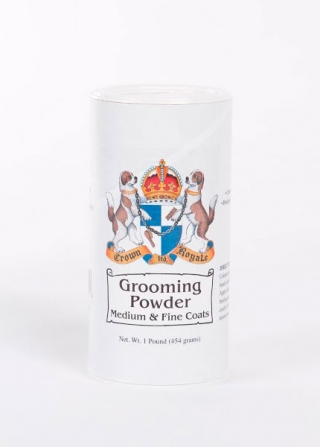 Crown Royale Grooming Powder Medium Fine Coats F 1 lb, Груминг Пудра для тонкой, шелковистой и средней шерсти., 454 гр., (США)