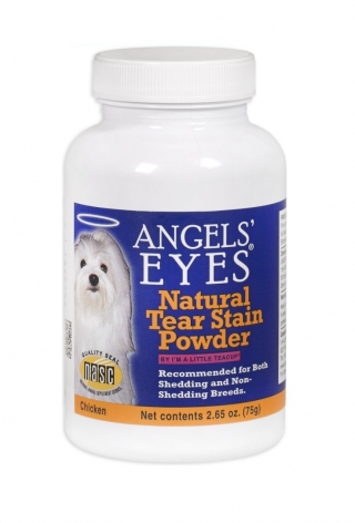 Angels' Eyes Natural Powder Tear Stain Supplement for Dogs & Cats, Порошок, средство от слезотечения  для собаки кошек, вкус курицы 75 гр(США)